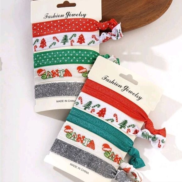 Assorted Christmas Hair Ties - Picture 4 of 5